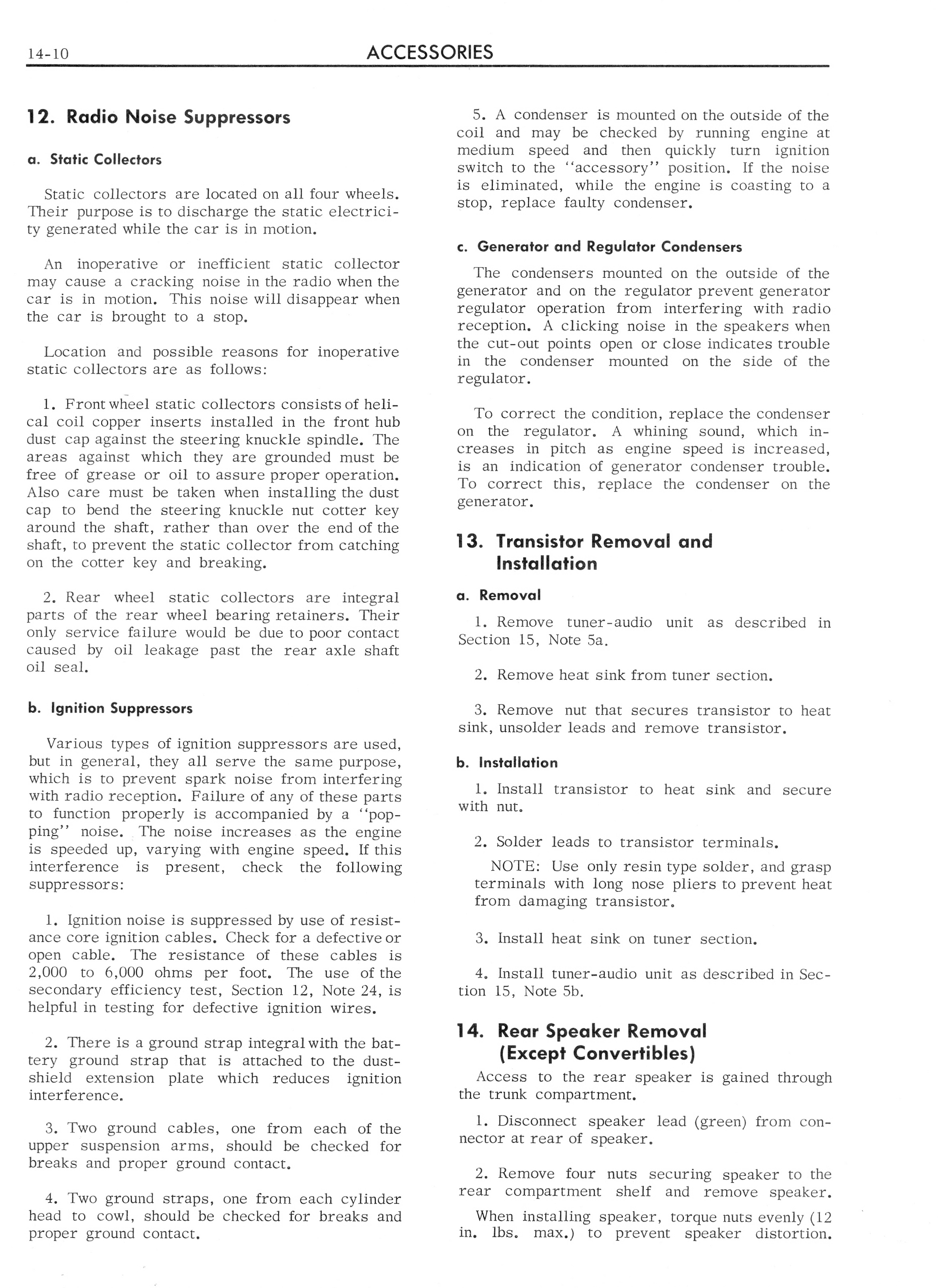 1962 CADILLAC SHOP MANUAL PDF visual data 7